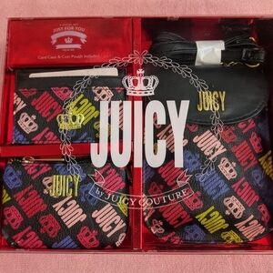 Juicy Couture Black and Red Men's Bag Set